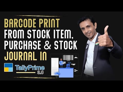 Barcode Advance Module in TallyPrime - Custom Tally Prime Add-on & TDL Customization by Shivansh Infosys