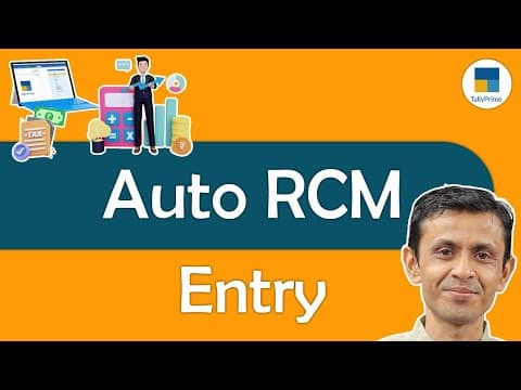 AUTO RCM ENTRY DURING PURCHASE & EXPENSE ENTRY