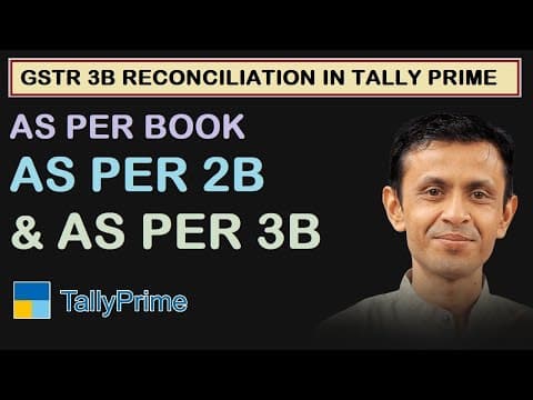 GSTR 3B RECONCILITION IN TALLY PRIME | AS PER BOOK  | AS PER 2B | AS PER 3B - Custom Tally Prime Add-on & TDL Customization by Shivansh Infosys
