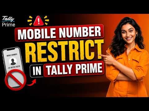Mobile Number Restriction TDL in TallyPrime - Custom Tally Prime Add-on & TDL Customization by Shivansh Infosys