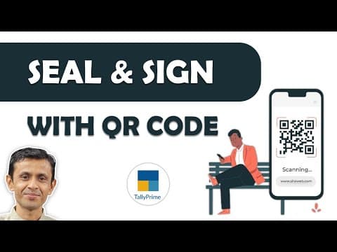 SEAL & SIGNATURE WITH PAYMENT QR IN TALLYPRIME - Custom Tally Prime Add-on & TDL Customization by Shivansh Infosys