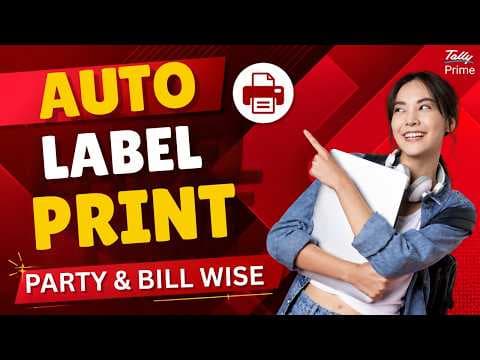 Auto Label Print - Party & Bill Wise | TDL