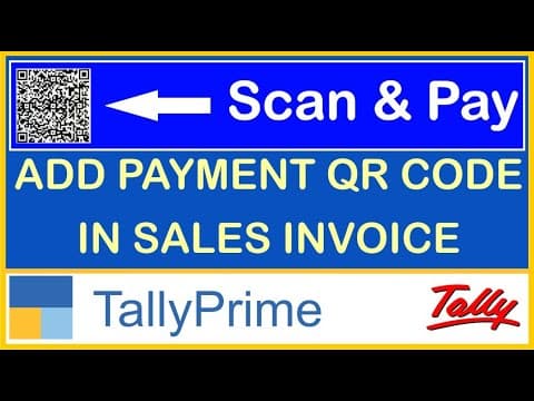 How to Add Payment QR Code in Sales Invoice in TallyPrime