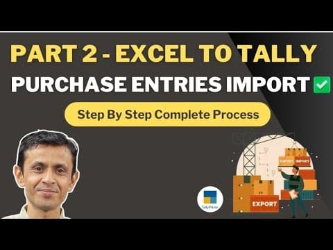 Excel to Tally Purchase Import with Inventory – TallyPrime