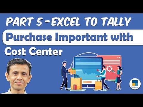Excel to Tally Purchase Import with Cost Center - Custom Tally Prime Add-on & TDL Customization by Shivansh Infosys