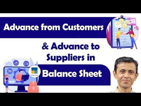 ADVANCE FROM CUSTOMER & ADVANCE TO SUPPLIERS IN BALANCE SHEET IN TALLYPRIME