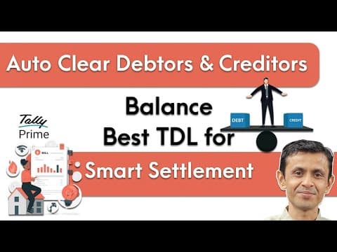 AUTO CLEAR DEBTORS & CREDITORS BALANCE IN TALLY | CASH ENTRY WITH BILL REF | TDL FOR SMART SETTLEMENT - Custom Tally Prime Add-on & TDL Customization by Shivansh Infosys