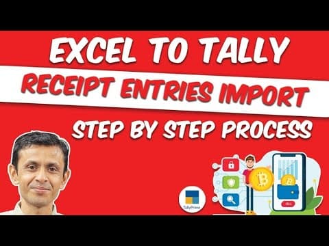 Excel to Tally Receipt Entries Import - Custom Tally Prime Add-on & TDL Customization by Shivansh Infosys