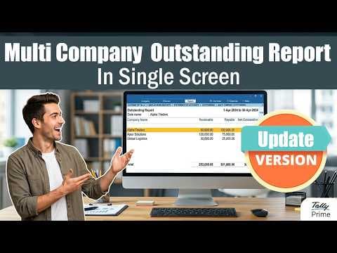 Multi Company Outstanding Report in Single View – TallyPrime