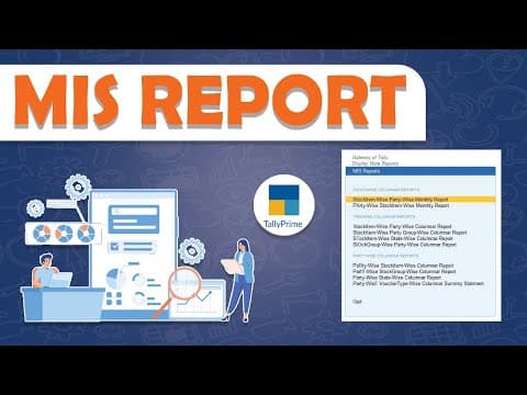 MIS Reports in TallyPrime Using TDL - Custom Tally Prime Add-on & TDL Customization by Shivansh Infosys