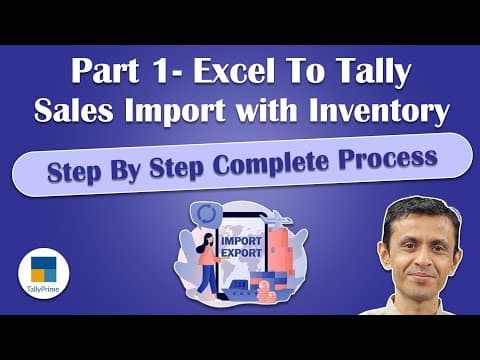 EXCEL TO TALLY SALES & PURCHASE IMPORTS WITH INVENTORY - Custom Tally Prime Add-on & TDL Customization by Shivansh Infosys