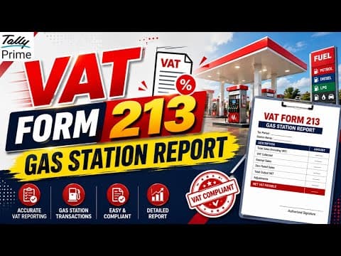 GAS STATION VAT REPORT WITH READY TO FILED - Custom Tally Prime Add-on & TDL Customization by Shivansh Infosys