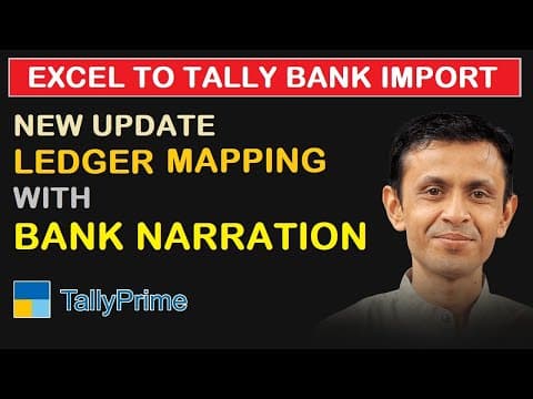 BANK STATEMENT IMPORT FROM EXCEL TO TALLY - Custom Tally Prime Add-on & TDL Customization by Shivansh Infosys