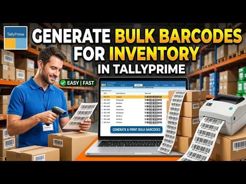 Barcode Module for TallyPrime - Custom Tally Prime Add-on & TDL Customization by Shivansh Infosys