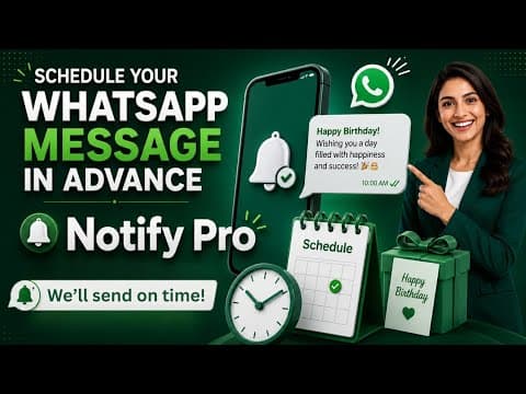 NOTIFY PRO – WHATSAPP MESSAGE SCHEDULER FOR BUSINESS! - Custom Tally Prime Add-on & TDL Customization by Shivansh Infosys