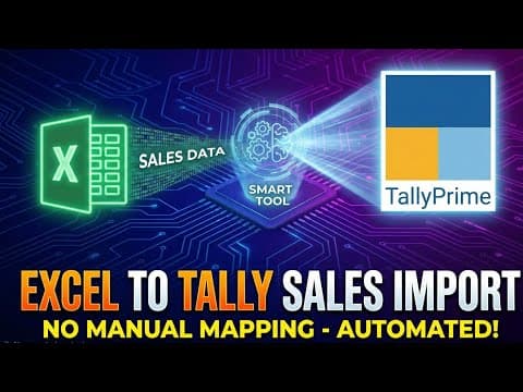 Excel to Tally Sales Import With Inventory - Custom Tally Prime Add-on & TDL Customization by Shivansh Infosys