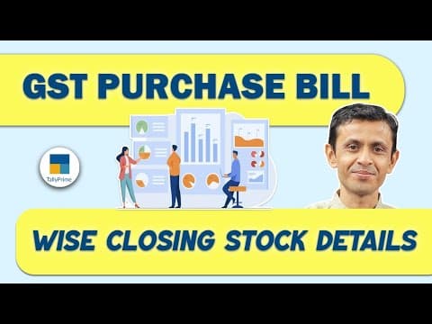 ITEM CLOSING STOCK DETAILS WITH GST PURCHASE DETAILS IN TALLYPRIME - Custom Tally Prime Add-on & TDL Customization by Shivansh Infosys