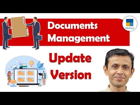 DOCUMENTS MANAGEMENT - Custom Tally Prime Add-on & TDL Customization by Shivansh Infosys