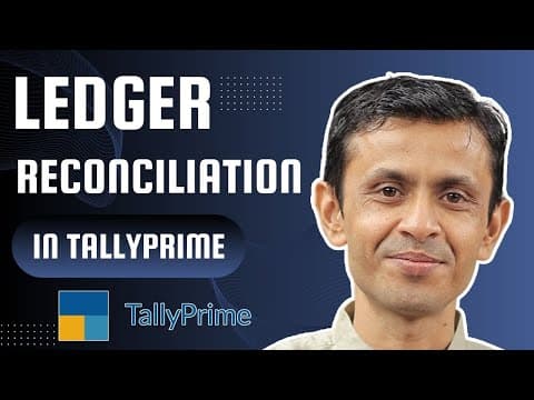 Ledger Reconciliation in TallyPrime Using TDL - Custom Tally Prime Add-on & TDL Customization by Shivansh Infosys