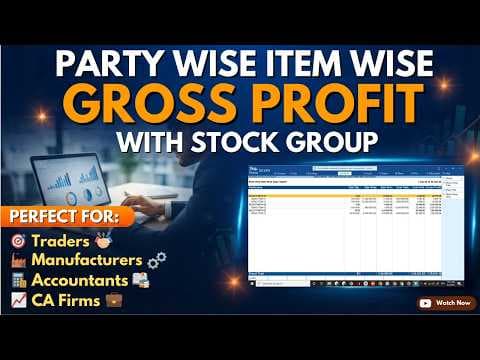 STOCK ITEM WISE CREDITORS PARTY ALLOCATION IN TALLYPRIME - Custom Tally Prime Add-on & TDL Customization by Shivansh Infosys