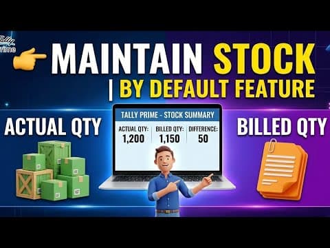 Actual - Billed Quantity in TallyPrime | Maintain Free Quantity in Sales Invoice in TallyPrime - Custom Tally Prime Add-on & TDL Customization by Shivansh Infosys